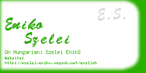 eniko szelei business card